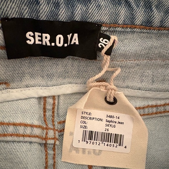SER.O.YA SAPHIRA JEAN Wide Leg Skylight NWT✨ $298 NEW Sz 26 - Picture 13 of 15